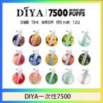 DIYA叮啞拋棄式7500 Puffs一次性電子煙3%